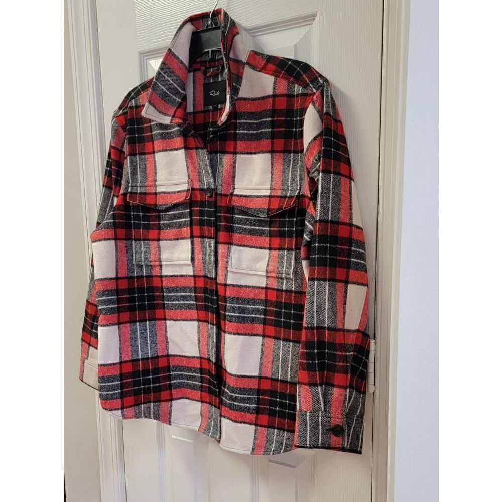 Rails Flannel Wool Blend Shacket L - Picture 9 of 9